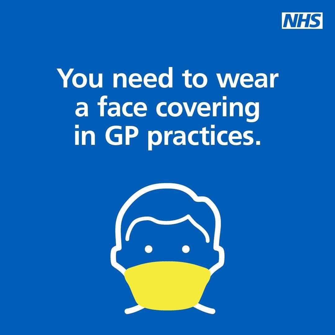 You need to wear a face covering In GP practices